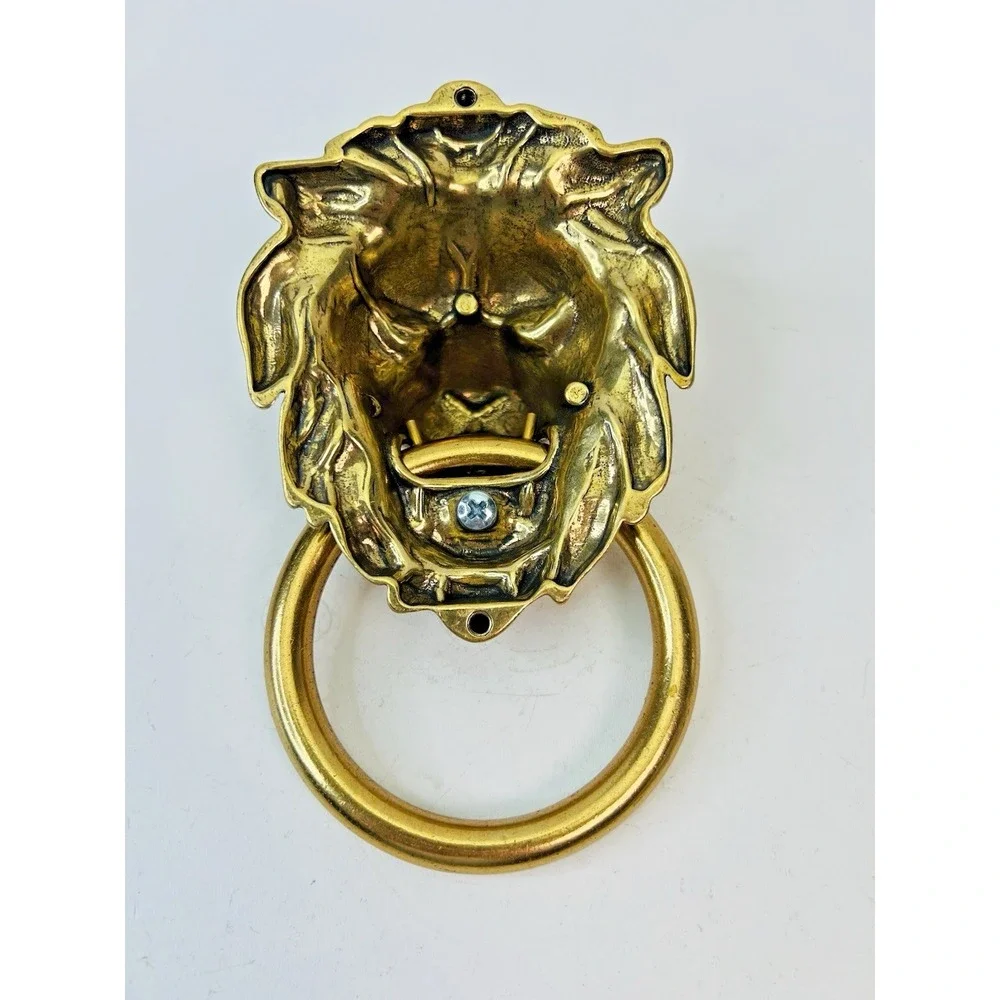 Brass Lion Door‎ Knocker Handle Pull Home Decor